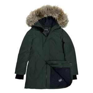 ARITZIA TNA GOLDEN Haven Parka Faux Fur GOOSE DOWN FILL Winter Puffer Coat XS